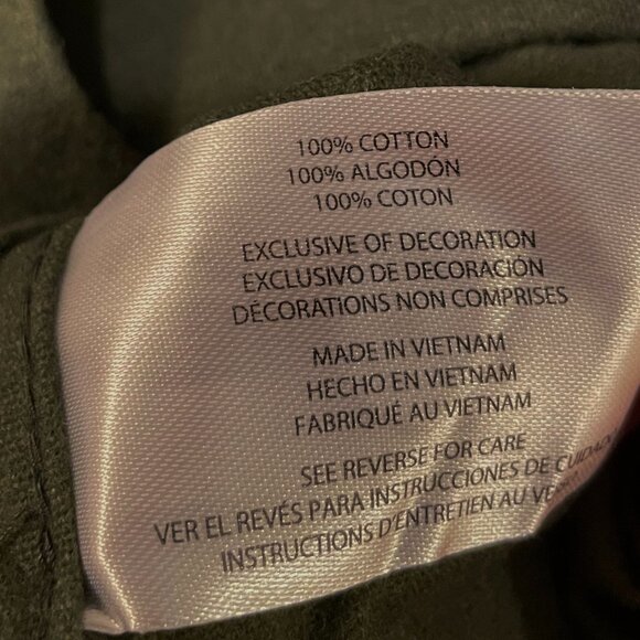 WOOLRICH Chamois Men 100% Brushed Cotton Button Up Long Sleeve Shirt Green L NEW - Picture 11 of 11